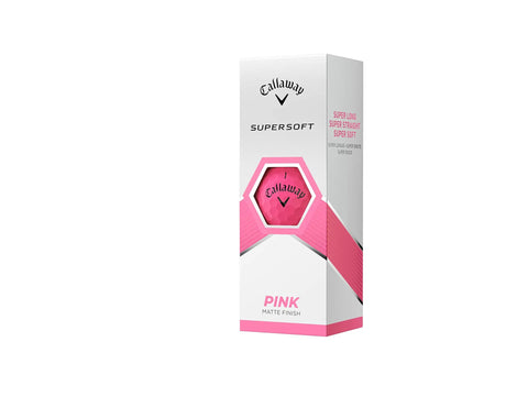 Supersoft Pink Golf Balls 2023 Edition For Casual Play With Ultra Soft Feel, Long Distance, High Forgiveness, Low Compression Core box