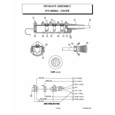 Pro Pendant Assembly Boasting 18 Foot Cable Speeds Up Hoist Action Killer 3203PR Pendant Guarantees Iron Clad Stability Under Heavy Loads Dirt Resistant Design Handles Gritty Shop Grind And Bounces Back Fast Whenever You Crank The Lever For Consistent