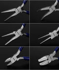 6 types of pliers from 7 Piece Jewelry Pliers Set For Beading And Wire Wrapping Includes Needle Nose Pliers Round Nose Pliers Bent Nose Pliers