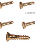 Silicon Bronze Wood Screws, Oval Head, Slotted Drive, Size 8 By One Half Inch, 50 Pack, exterior and interior use