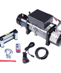 Heavy Duty 12000 Lb Electric Winch for Off Road Trucks, Jeep, and SUV, 12 Volt Waterproof IP68 with Steel Cable and Accessories
