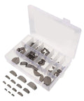 Heavy Duty 164 Pcs Woodruff Key Assortment Kit Made Of Resistant Carbon Steel Half Moon Keys With Plastic Storage Box Suitable For Car Engine Flywheel And Machinery Fixtures Precision Sizes 2 10mm For Pros And Grinders Fixing Issues Fast, open case