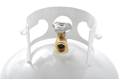 Top valve of 20 Pound Steel Propane Tank With Type 1 Overflow Protection Valve For Grills And BBQs DOT Approved Cylinder