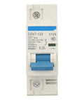 230V 80A 100A 125A Air Circuit Breaker DZ47-125 1P Miniature Circuit Breaker front view
