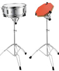 Ultimate Tall Snare Drum Stand With Stick Holder For Kids And Adults Adjustable Height From 26 To 40 Inches with practice pad