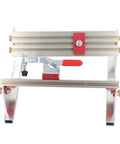 Dead On Accuracy Table Saw Drawer Jig Locator Features Built In Tilt Limiters And Dual Height Slides for precise alignment on cabinet projects.