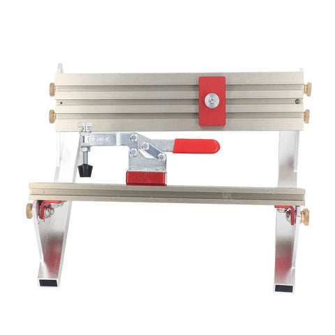 Dead On Accuracy Table Saw Drawer Jig Locator Features Built In Tilt Limiters And Dual Height Slides for precise alignment on cabinet projects.
