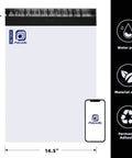 14.5 X 19 Inch Poly Mailers Bulk Pack For Clothing And More, showing heavy-duty waterproof, tear-resistant envelopes.