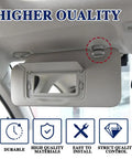 Gray sun visor with Slick Sun Visor Clip Replacement Kit For Cars Easy Install Visor Retainer Bracket OEM Style 88217S04003ZA.