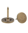 Top Notch Decorative Upholstery Nails Featuring Slick Bronze Finish Perfect For Sofas And Headboards Heavy Duty Flat Head Tack Hardware with 11mm wide heads.