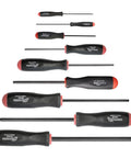Nine Piece Screwdriver Set With ProGuard Finish, Ergonomic Two Component Handles, Non Slip Grip, size range 1.5 to 10 mm
