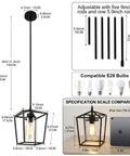 Top Shelf 2 Pack Modern Farmhouse Pendant Lights For Kitchen Island Featuring Matte Black Iron Cage And Clear Glass Shade dimensions and compatibility guide