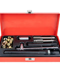 Ready To Roll M14x1.25 Spark Plug Thread Repair Kit With 9.4mm And 15mm Inserts 20 Piece Set Includes Drill Taps Tap Holder Insert Installer Wedge And Storage Case For Cars Lawn Mowers And Small Engines open red case