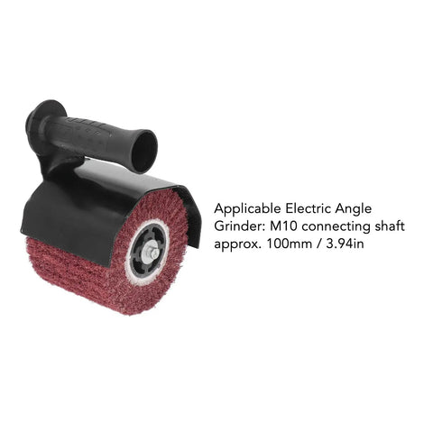 Handheld Burnishing And Polishing Machine With Polishing Wheel For Wood And Metal Converts An Electric Angle Grinder