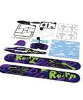 Rubber Band Airplane Biplane STEM Kit With Learning Booklet And Display Stand For Indoor And Outdoor Fun Ages 14 And Up No Batteries Required Awesome Christmas Gift For Boys And Girls, parts laid out