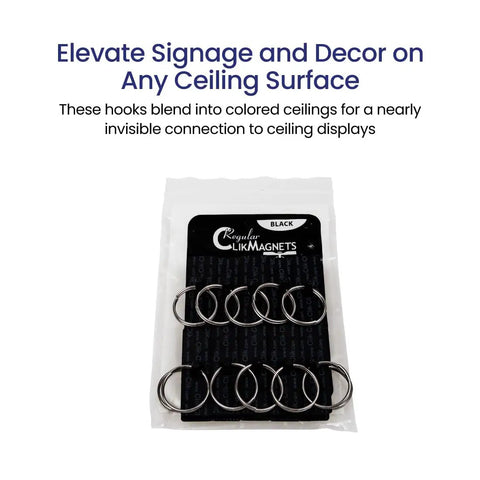 Magnetic Ceiling Hooks Set Of 20 Heavy Duty Neodymium Hooks With 5 Lbs Pull for Hanging Signs and Banners on Metal Surfaces