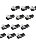 12 Pack 2 Pin 2 Way No Wire Stripping Toolless Quick Splice Wire Connectors For AWG 20-24, compact for fast electrical joins.