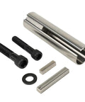 Rugged Stainless Steel Crankshaft Sleeve Converts Gas Engines From One Inch To One Eighth Fast with screws and keyway.
