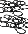 10-14mm C Clips Retaining Rings Heavy Duty External Circlips For Bearings Gears Pulleys Shock Absorbing Machine Parts Made Of 65Mn Steel displayed in a pile.
