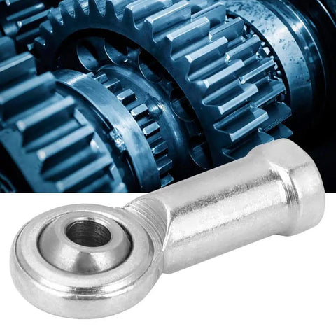 10 Pack Female Rod End Bearings Set, Steel Rod End Joints With M4 Right Hand Threads in front of machinery gears