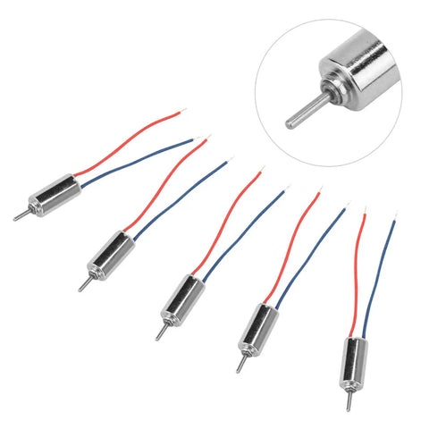 Dope Tiny Mini DC Motor 4.5V 32250RPM Coreless Vibrating Motor Replacement For Robot Steering Gear Drone Electronic Greeting Card Model Toy Five Pack