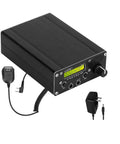8 Band Shortwave Radio Transceiver With LCD Display, Portable HF SSB SDR QRP Ham Radio for Amateur Operators, black unit.