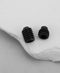 Close-up of Four Pack R8 Spindle Alignment Screws For Bridgeport Vertical Milling Machines 6x6mm And 6x8mm durable steel