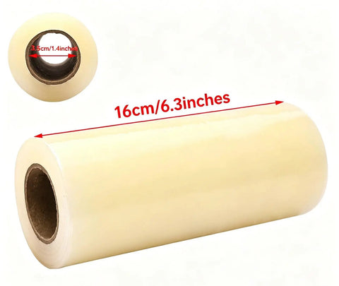 Top Tier Disposable Shoe Film Refill Rolls For Automatic Shoe Cover Machines, 16cm roll, PE plastic for cleanup.