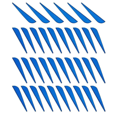 100 Pcs TPU Arrow Vanes Replacement Fletching For DIY Archery Gear Easy Install Wear Resistant Vanes Set in blue