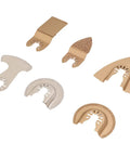 Six Piece Oscillating Saw Blade Set With Diamond Cemented Carbide Blades For Ceramics Tile Concrete Polishing arrangement