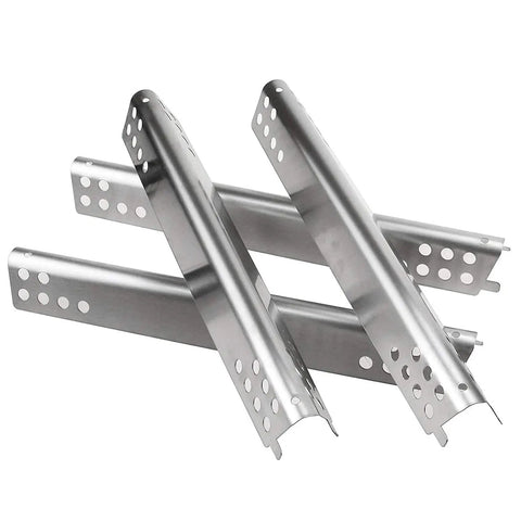 Charbroil Advantage Series 4 Burner Grill Replacement Parts Kit with stainless steel heat tent shield, close-up view