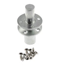 Top Shelf M20 Screw In Tee Nuts With Brads For Wooden Bed Frames And Furniture Hardware Connectors Made From Rust Proof 304 Stainless Steel With Bolts Included Ready To Go displayed with matching screws for installation.