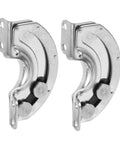 Concealed Hidden Cabinet Hinges 90 Degree Curved For Doors Two Piece Stainless Steel Industrial Grade Hinges With Strong Support