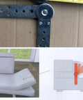 Top Shelf Knockout Heavy Duty Furniture Hinges For Bed To Sofa Conversion Built Like A Tank Steel pivot connector with diagram.