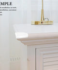 Silicone Corner Guards For Furniture Edges And Sharp Corners, 36 Piece Peel And Stick Safety Bumpers on a white table edge.