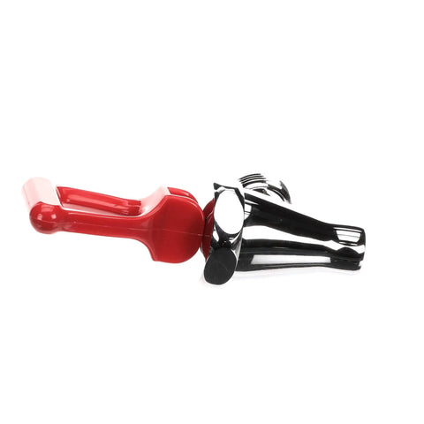Faucet Assembly Chrome With Red Handle For Commercial Beverage Equipment OEM Replacement Part Easy Install High Flow Spout