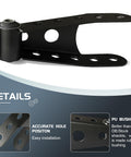 Beefy 2 To 3 Inches Rear Suspension Drop Shackle Kit, heavy duty 35 steel, accurate hole positions, features PU bushings