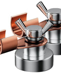 Two Piece Magnetic Welding Ground Clamp Set For Metal Tables, Poles And Railings, Heavy Duty Welder Magnet Clamps shown in close-up