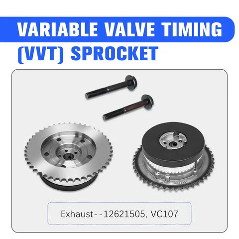 Timing Chain Kit With Vvt Sprocket For GM 2.2L And 2.4L Four Cylinder Engines showing VVT sprocket and bolts