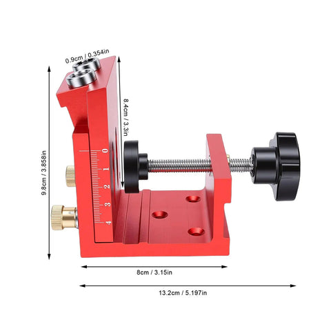 Heavy Duty Pocket Hole Jig Kit With Dual Scale Sliders And Precision 15 Degree Angle for precise cabinet joint angles.