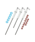 Top Shelf Triple Pack Steam Probe Upgrade For Breville And Sage Espresso Machines with O rings and stainless steel wands.
