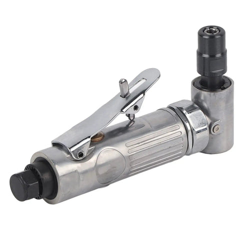 Heavy Hit Industrial 90 Degree Air Die Grinder Pneumatic Right Angle Grinding Machine with Copper Motor, compact design.