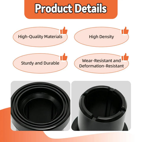 Product details for Tough As Nails Upper And Lower A Arm Suspension Flanged Sleeve Bushings Isolators Set, high-quality, durable.