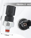 Engine Oil Pressure Sensor Replacement PS404 with dimensions shown; compatible with Dodge Jeep Chrysler Ram Mitsubishi, OEM 4868672AA