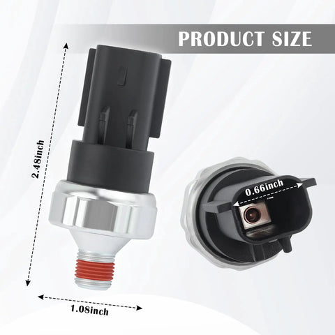 Engine Oil Pressure Sensor Replacement PS404 with dimensions shown; compatible with Dodge Jeep Chrysler Ram Mitsubishi, OEM 4868672AA