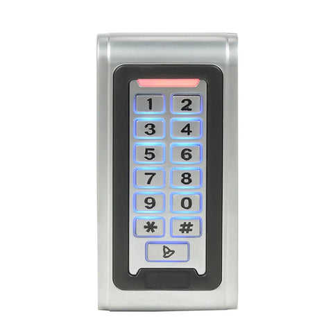 Rugged Weatherproof Metal Keypad Reader For Four Doors Access Control Kit Outdoor With Magnetic Lock And 110V Power Box