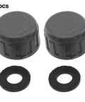 2pcs Seamless 2 Pc Round Female Threaded Hose Connector Caps With Durable Rubber Seals For 1 Inch Pipes. Top Quality Pipe Ends Blanking Kit That Fits Perfectly. Total Game Changer For Your Plumbing Projects Without Skipping A Beat.