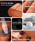 C-curve design leg support cushion made of premium leather, featuring breathable and stain resistant materials for Mini Cooper SE Convertible.