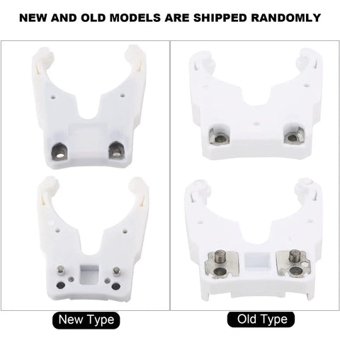 Thonlai HSK63F Tool Holder Clamp for Engraving Machine showing new type and old type models side by side for comparison.
