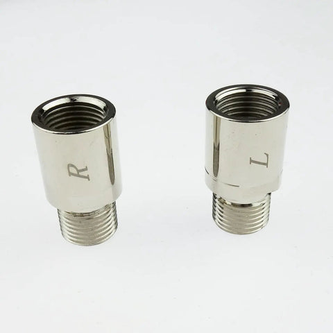 Pair Of Bike Pedal Extenders For Nine Sixteenth Inch Spindle Pedals Extends Reach By Twenty Millimeters 0.79 Inch Durable